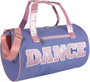 Dance Duffle Bags for Dancers, Girls, Teens, and Student Athletes, Fun Dance Workout Duffel Bag for Girls and Boys (Purple/Pink)