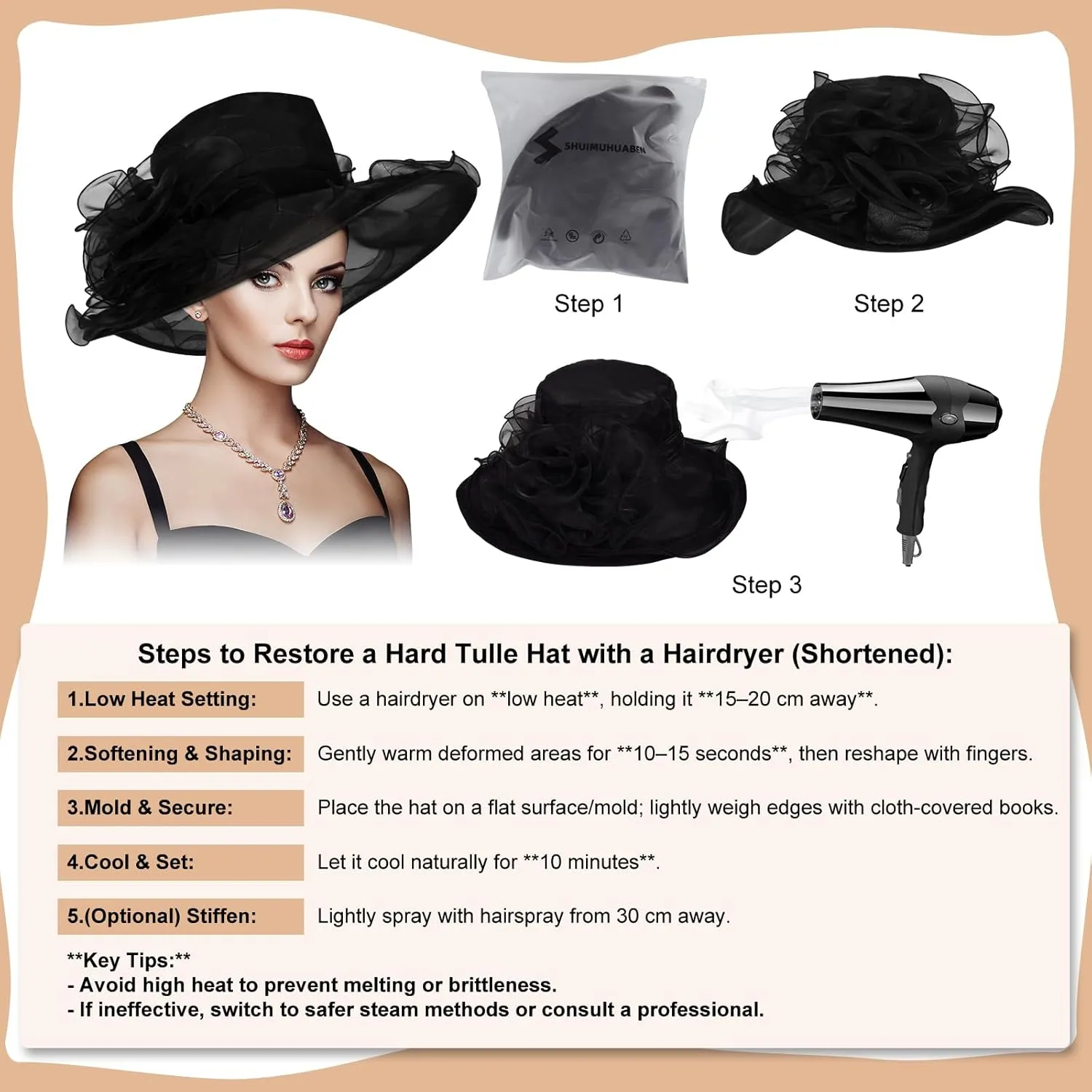 Derby Hats for Women 2025 Equestrian Derby Tea Party Fascinators Wide Brim