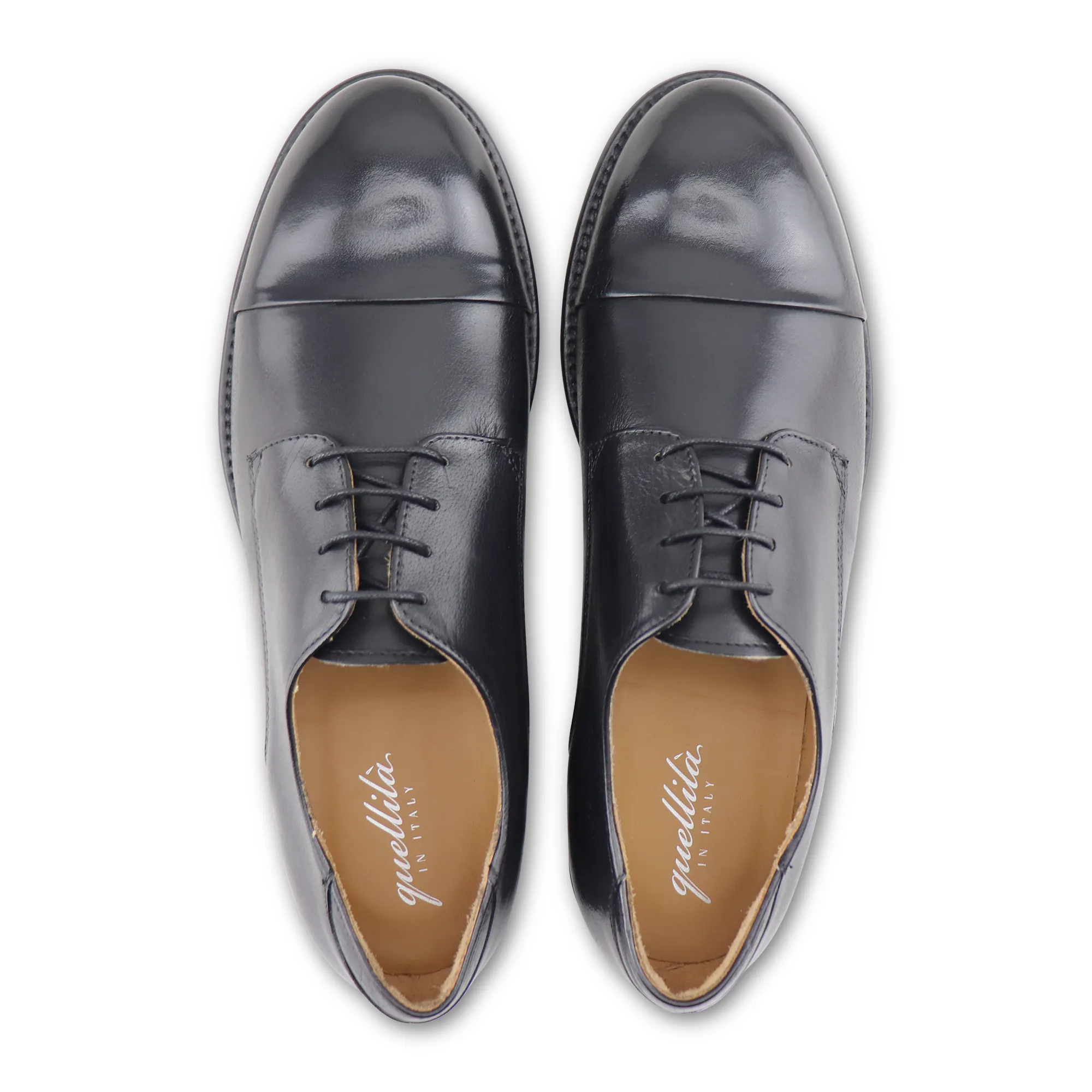 Derby in pelle nero