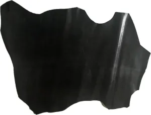 Derby Kid Goat Hide Black Genuine Goat Leather Average Size 4 sqft