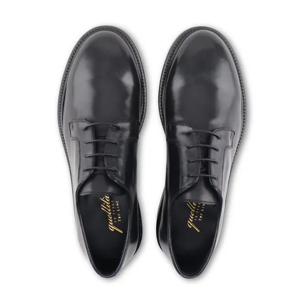 Derby nero in pelle