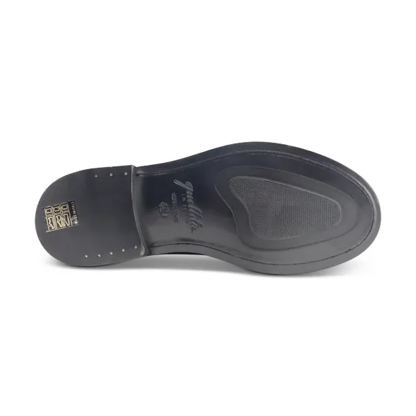 Derby nero in pelle