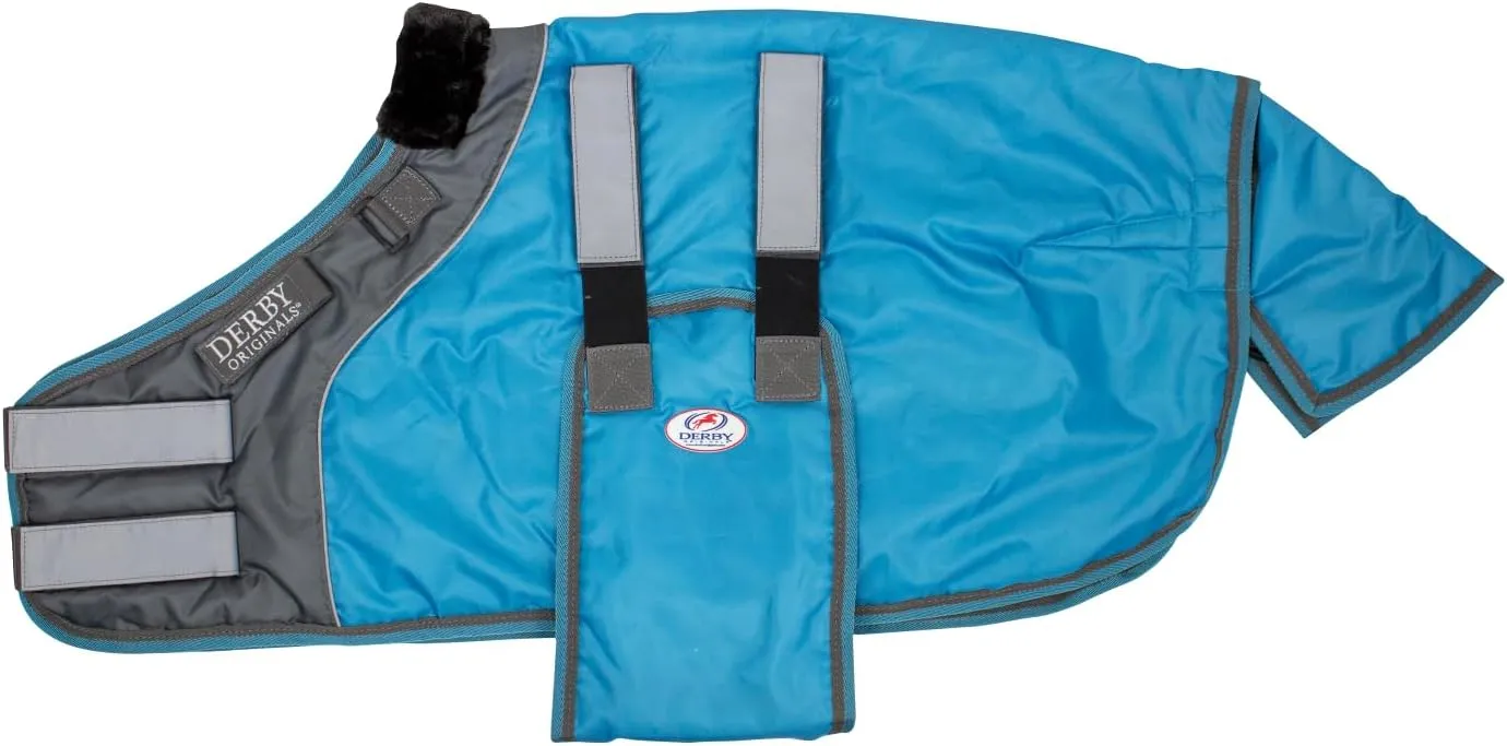 Derby Originals No-Hardware Foal & Mini Horse Winter Stable Blanket – 420D Breathable Shell, 150g Insulation, Triple-Layer Design, Reflective Safety, Adjustable Fit, 1-Year Warranty