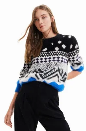 Desigual Womens Flat Thin Pullover Gauge