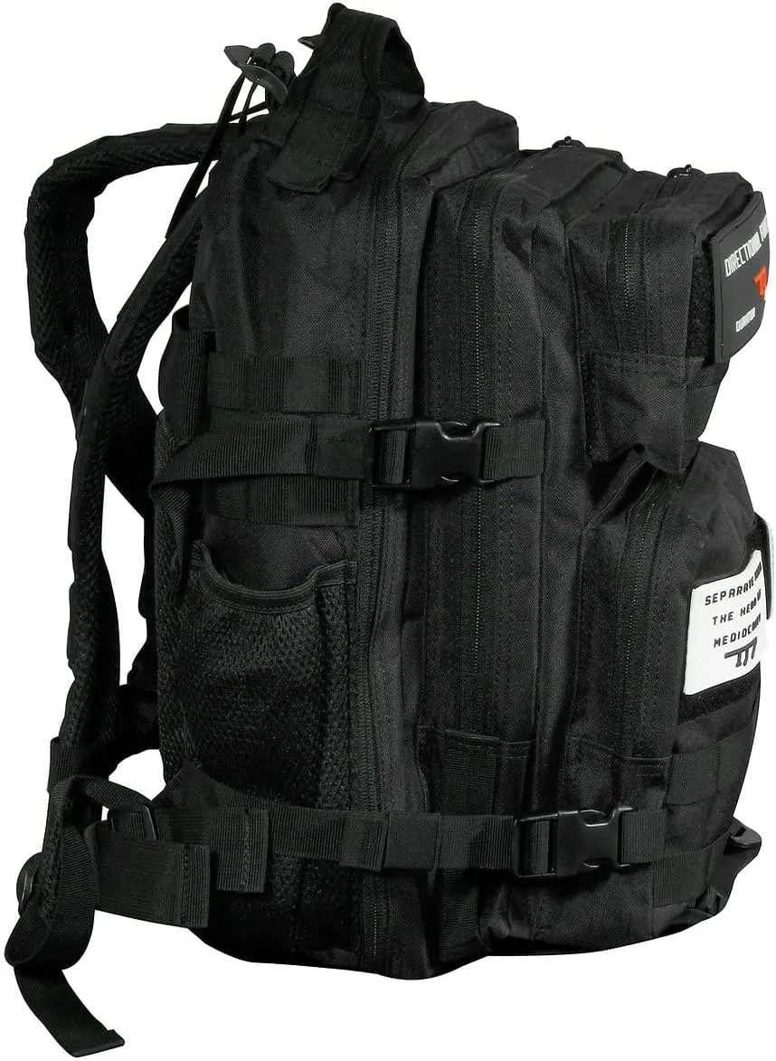 Directional Force | D1 Series Tactical Backpack | Durable Backpack with Multiple Storage Compartments | Performance Apparel & Products (Black)
