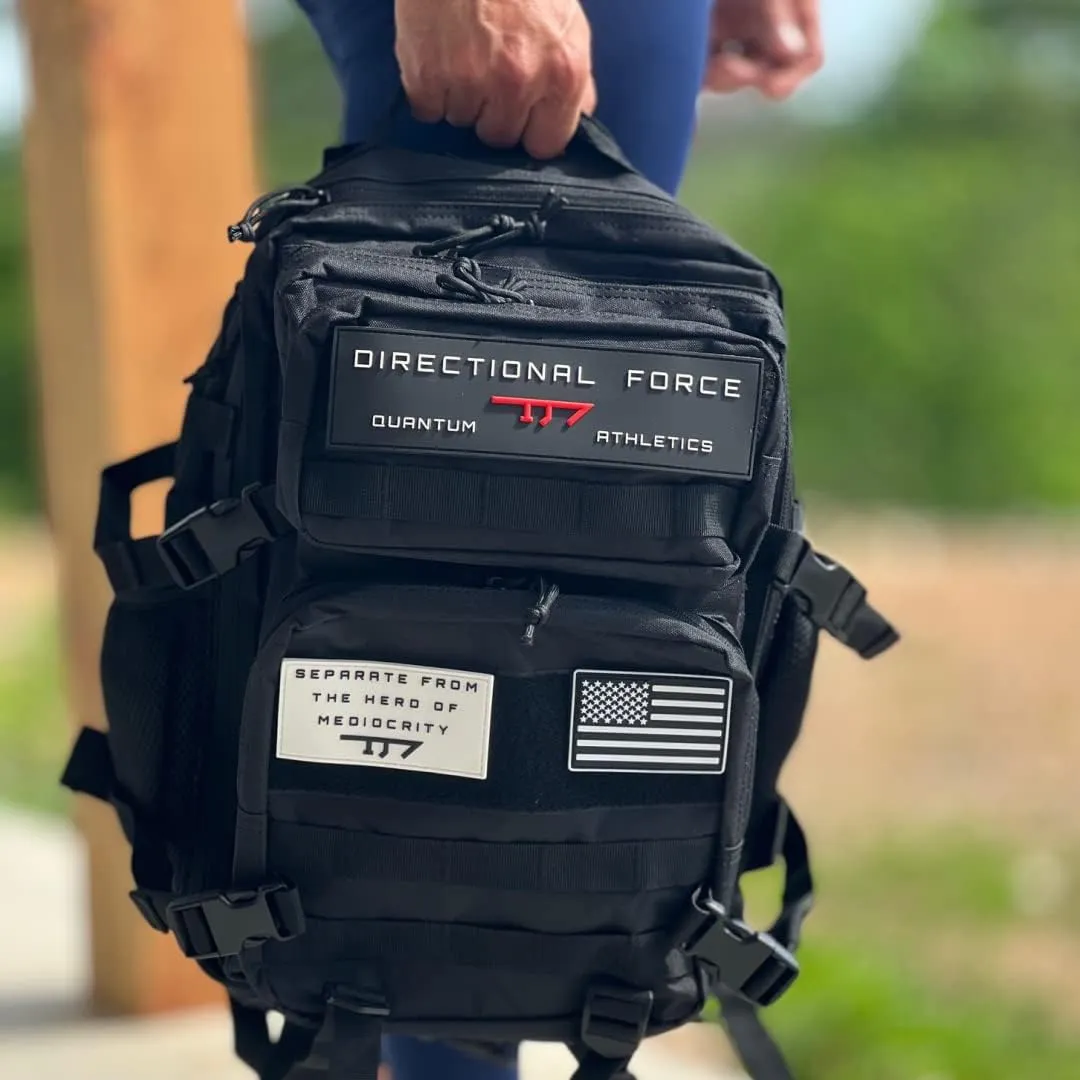 Directional Force | D1 Series Tactical Backpack | Durable Backpack with Multiple Storage Compartments | Performance Apparel & Products (Black)