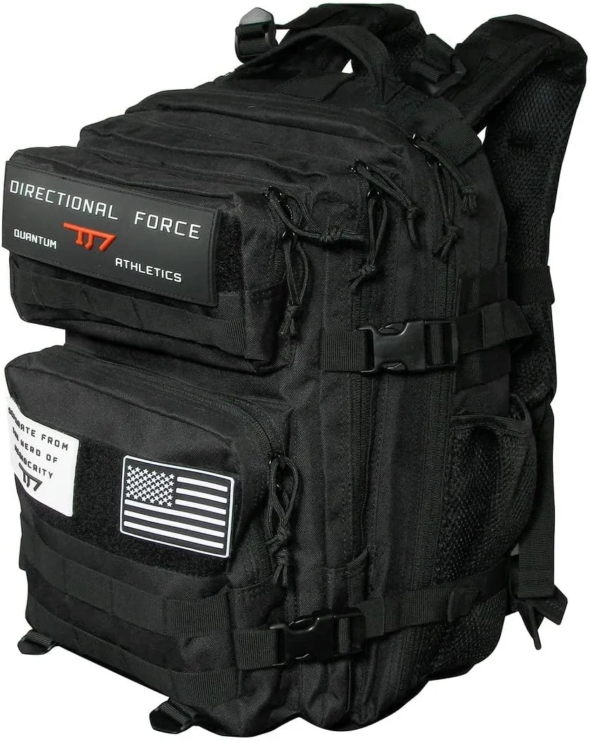 Directional Force | D1 Series Tactical Backpack | Durable Backpack with Multiple Storage Compartments | Performance Apparel & Products (Black)
