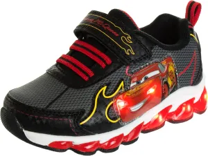 Disney Pixar Cars Boys Black/Red Lighted Sneaker (Toddler/Little Kid)