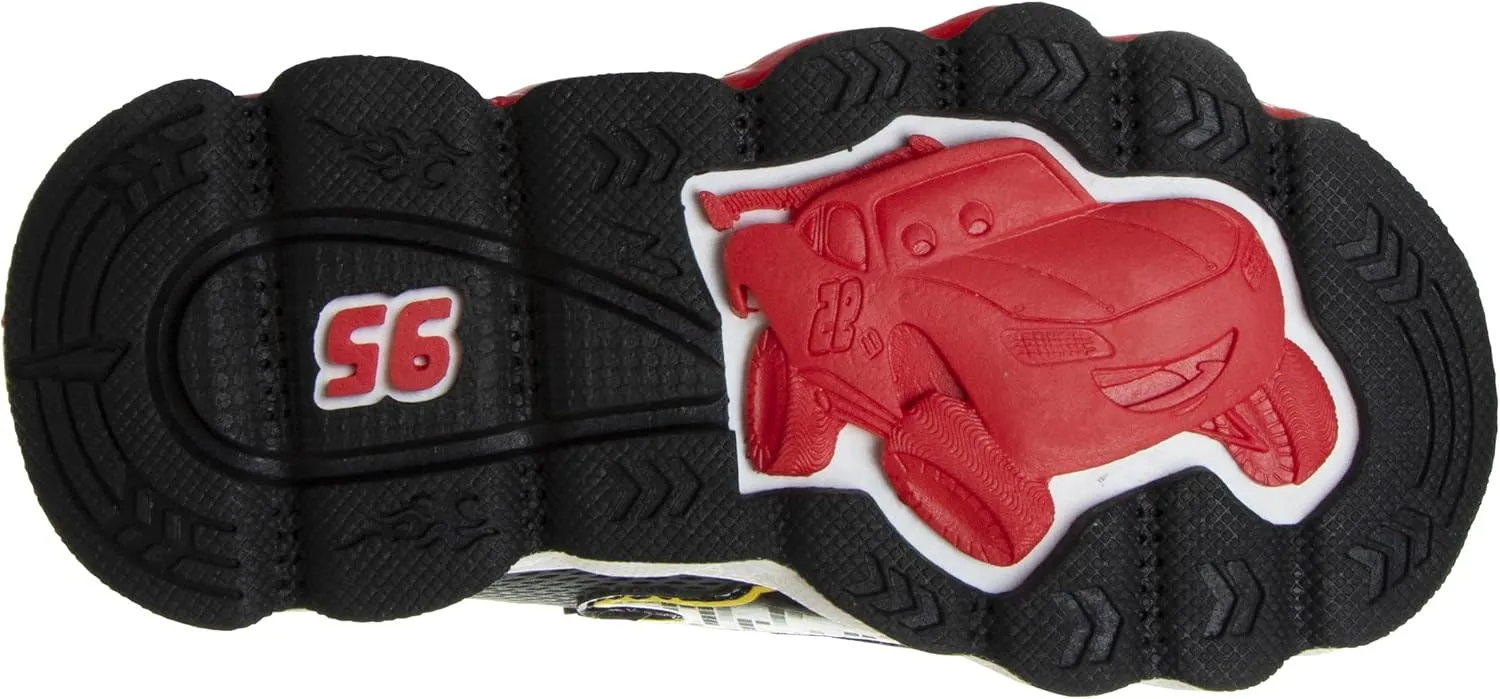 Disney Pixar Cars Boys Black/Red Lighted Sneaker (Toddler/Little Kid)