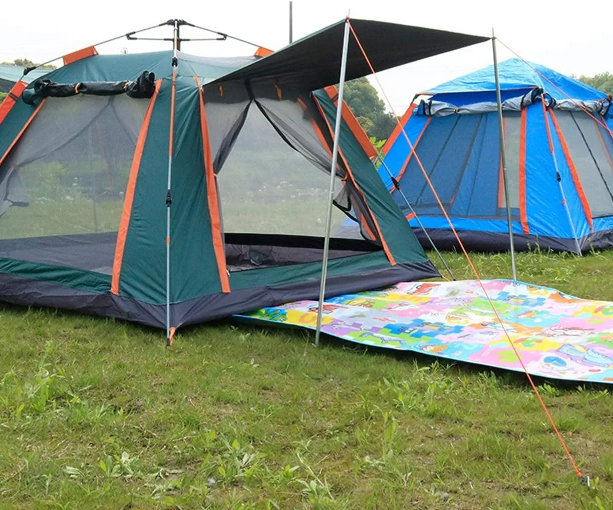 Dome Camping Tent 3-5 Person 4 Season Double Layers Waterproof Anti-UV Windproof Tents Family Outdoor Camping Tent