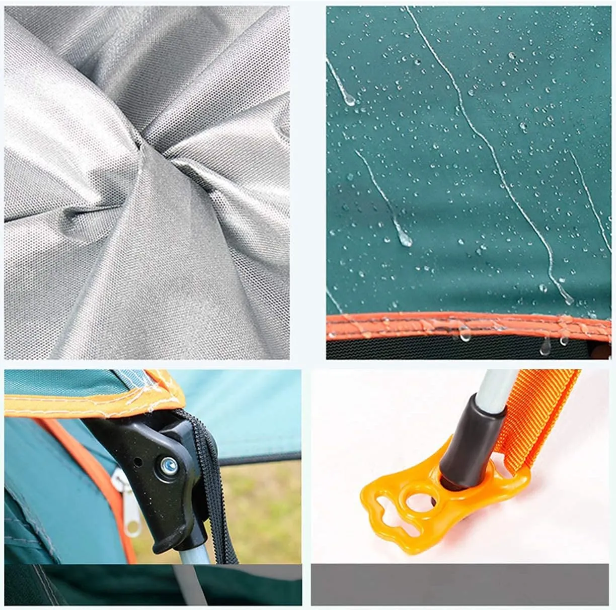 Dome Camping Tent 3-5 Person 4 Season Double Layers Waterproof Anti-UV Windproof Tents Family Outdoor Camping Tent