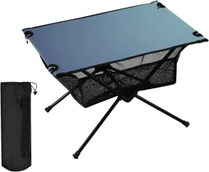 DOMIKING Blue Gradient Portable Camping Table Folding Picnic Tables with Carrying Storage Bag Beach Table for Camp Travel Beach 23.6 * 15.6 * 15 in