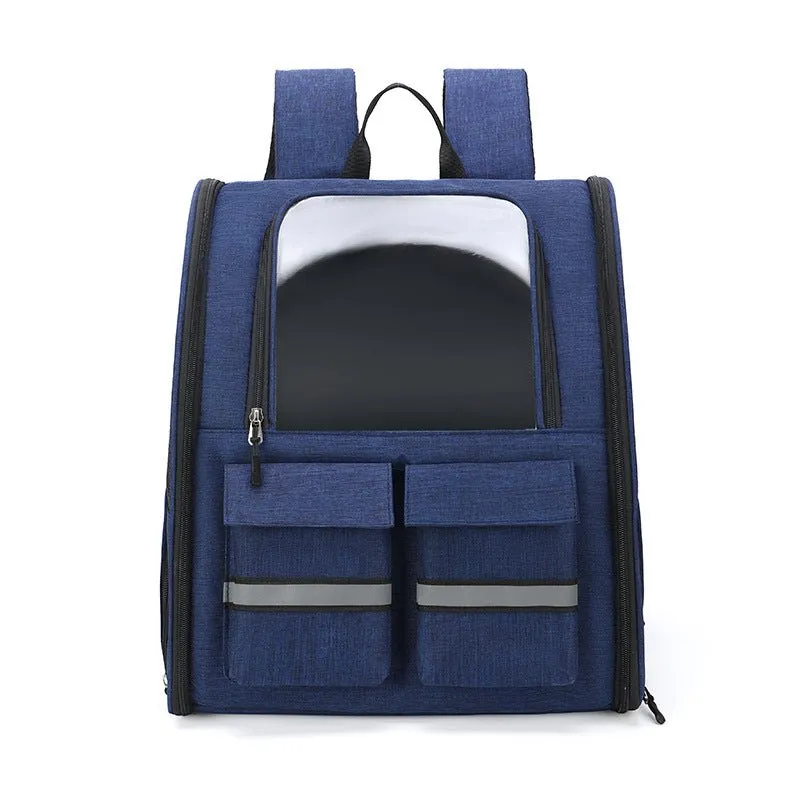 Double Shoulder Pull Rod Breathable Foldable Pet Cat Bag