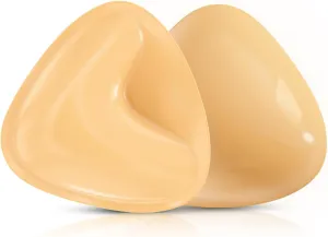 Double Sided Sticky Bra Inserts Reusable Push Up Lift Self Adhesive Bra Pads for Bikini Swimsuit Sports Strapless Bra