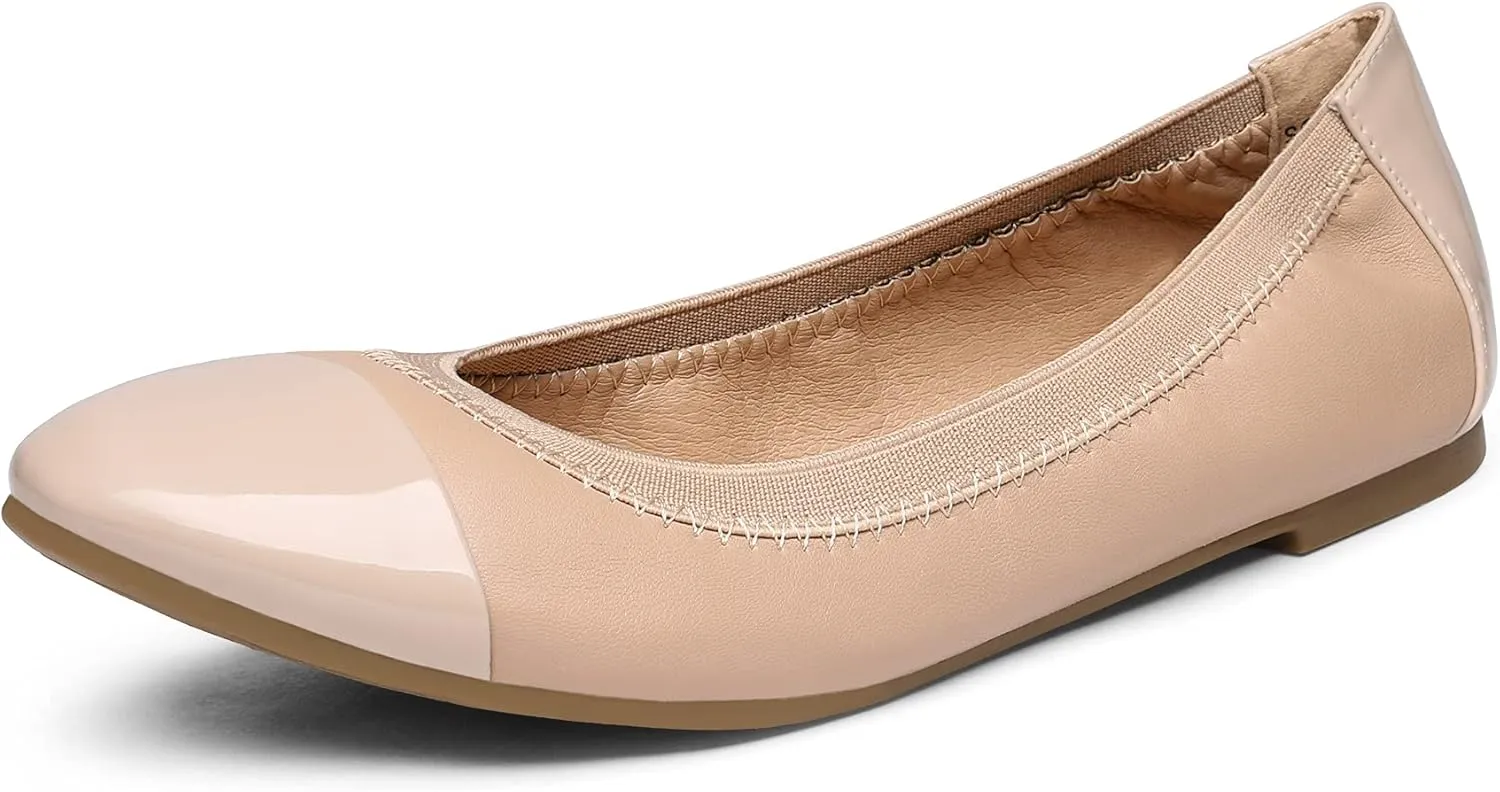 DREAM PAIRS Women's Sole-Flex Ballerina Walking Flats Shoes