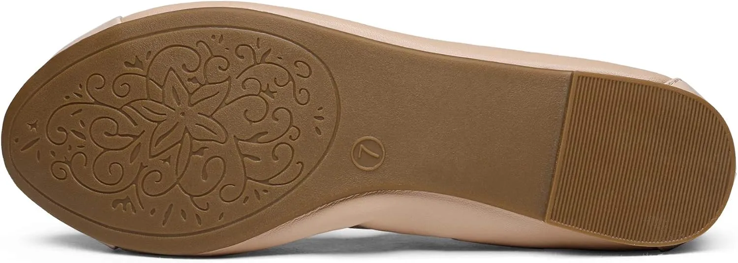 DREAM PAIRS Women's Sole-Flex Ballerina Walking Flats Shoes