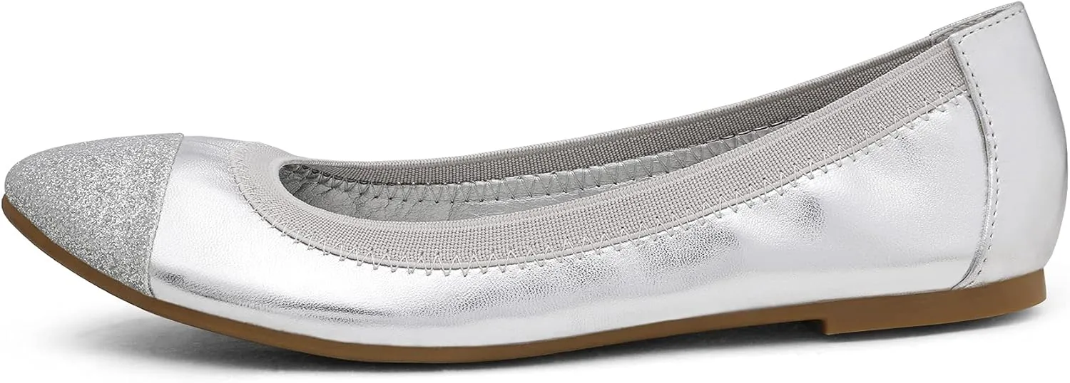 DREAM PAIRS Women's Sole-Flex Ballerina Walking Flats Shoes