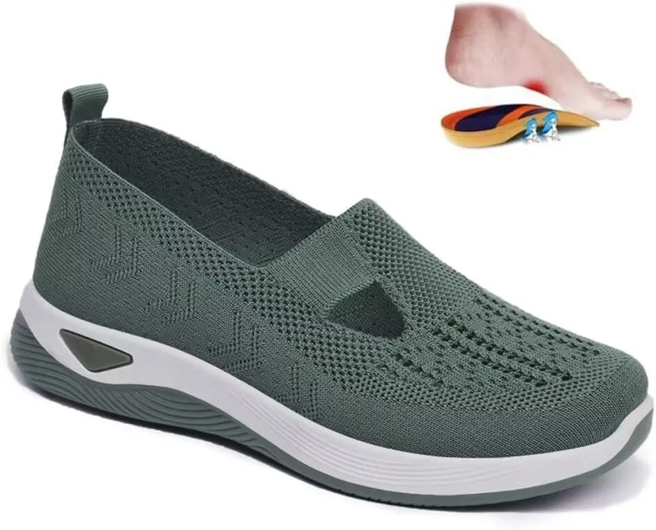 dubuto Women's Walking Shoes 2024 New Wove Breathable Soft Orthopedic Diabetic Comfortable Sneakers for Women Indoor Outdoor Casual Athletic Work Shoes
