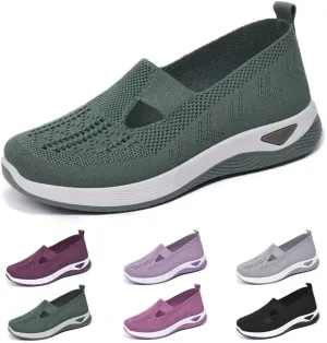 dubuto Women's Walking Shoes 2024 New Wove Breathable Soft Orthopedic Diabetic Comfortable Sneakers for Women Indoor Outdoor Casual Athletic Work Shoes