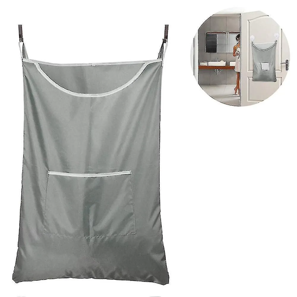 Durable Oxford Bag Laundry Basket Bag With Hook On Door Cloth Basket For Bathroo