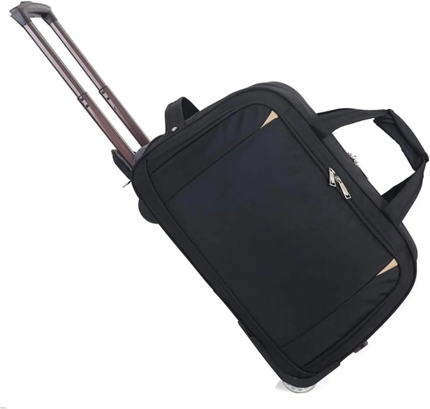 Durable Rolling Luggage， Large Capacity, Waterproof Lightweight Traveling Oxford Suitcase ，for Men Women, For Travel Camping Storage(Black,Large)