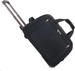 Durable Rolling Luggage， Large Capacity, Waterproof Lightweight Traveling Oxford Suitcase ，for Men Women, For Travel Camping Storage(Black,Large)