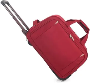 Durable Rolling Luggage， Large Capacity, Waterproof Lightweight Traveling Oxford Suitcase ，for Men Women, For Travel Camping Storage(Red,Large)
