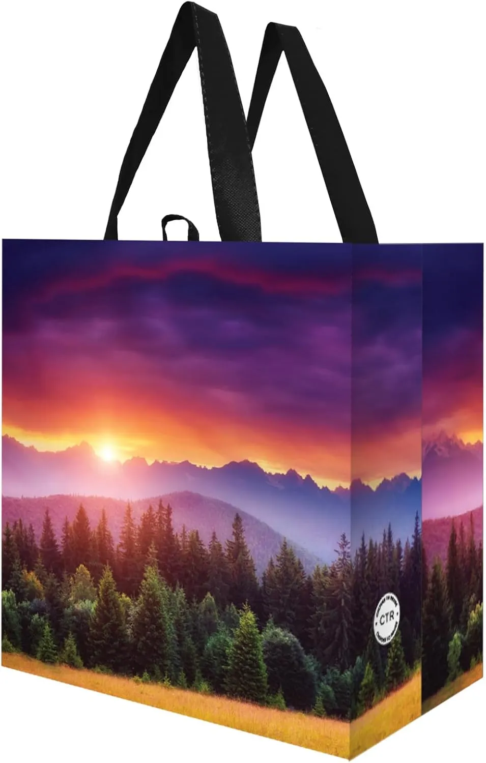 Earthwise Reusable Shopping Bags Extremely Durable Multi Use Large Stylish Fun Foldable Water-Resistant Totes