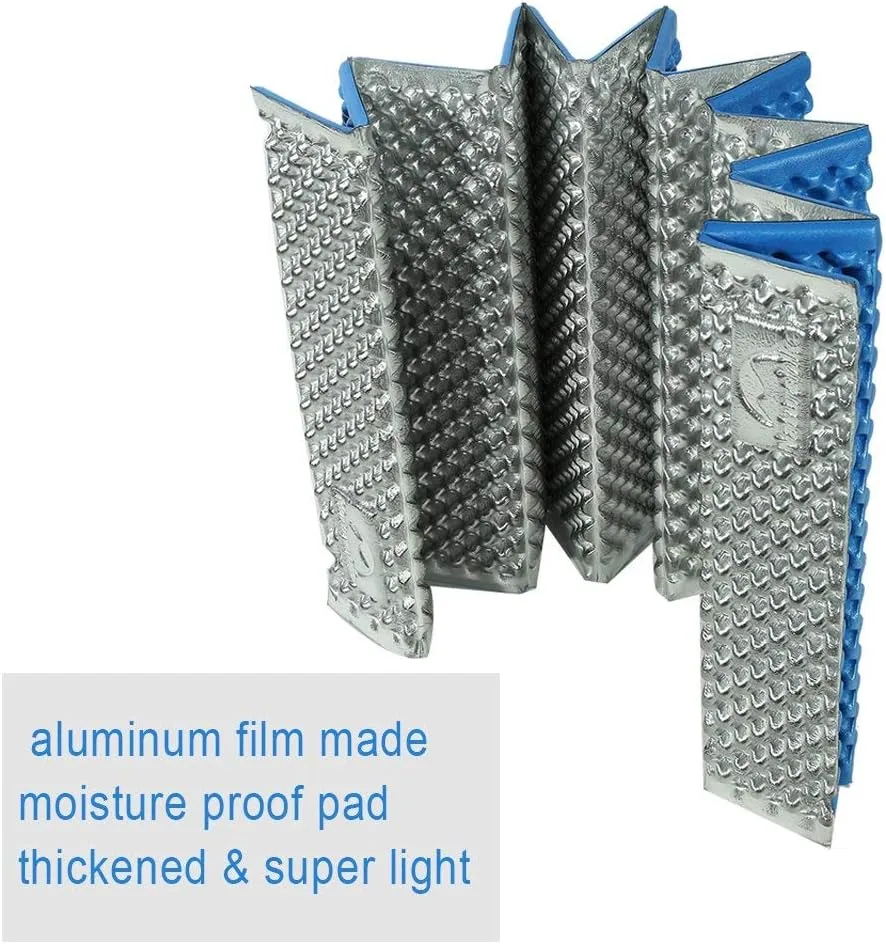 Egg Nest Moisture Picnic Mat,Egg Trough Moisture Proof Mat Egg Nest Folding Aluminum Film Sleeping Pad Thickened Ultralight Camping Cushion