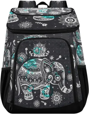 Elephant Cooler Backpack Insulated Waterproof Leak Proof Beach Cooler Bag Lightweight Lunch Picnic Camping Backpack Cooler for Men and Women