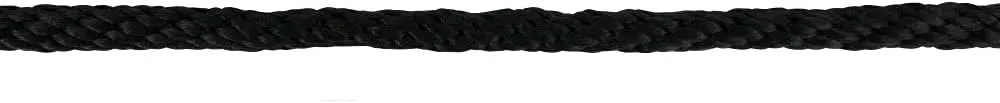 Extreme Max 3008.0046 Solid Braid MFP Utility Rope - 5/8" x 100', Black