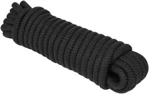 Extreme Max 3008.0334 16-Strand Diamond Braid Utility Rope - 5/8" x 100', Black