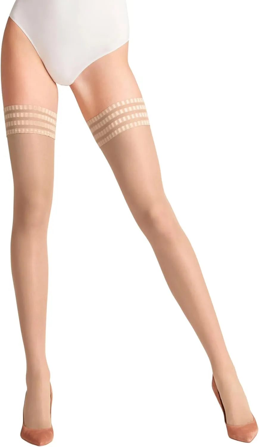 FALKE Women's Pure Matt 20 Denier Sheer Thigh Highs, 1 Pair