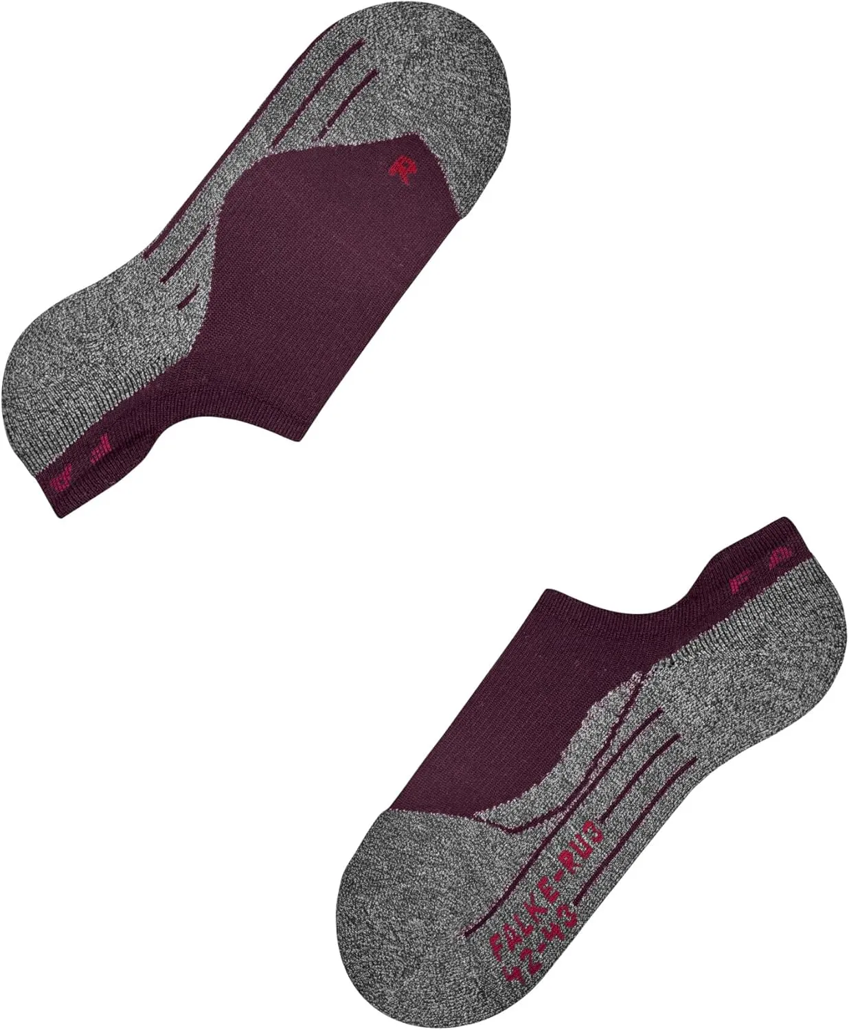FALKE Women's RU3 Comfort Invisible Running Socks, Padded, 1 Pair