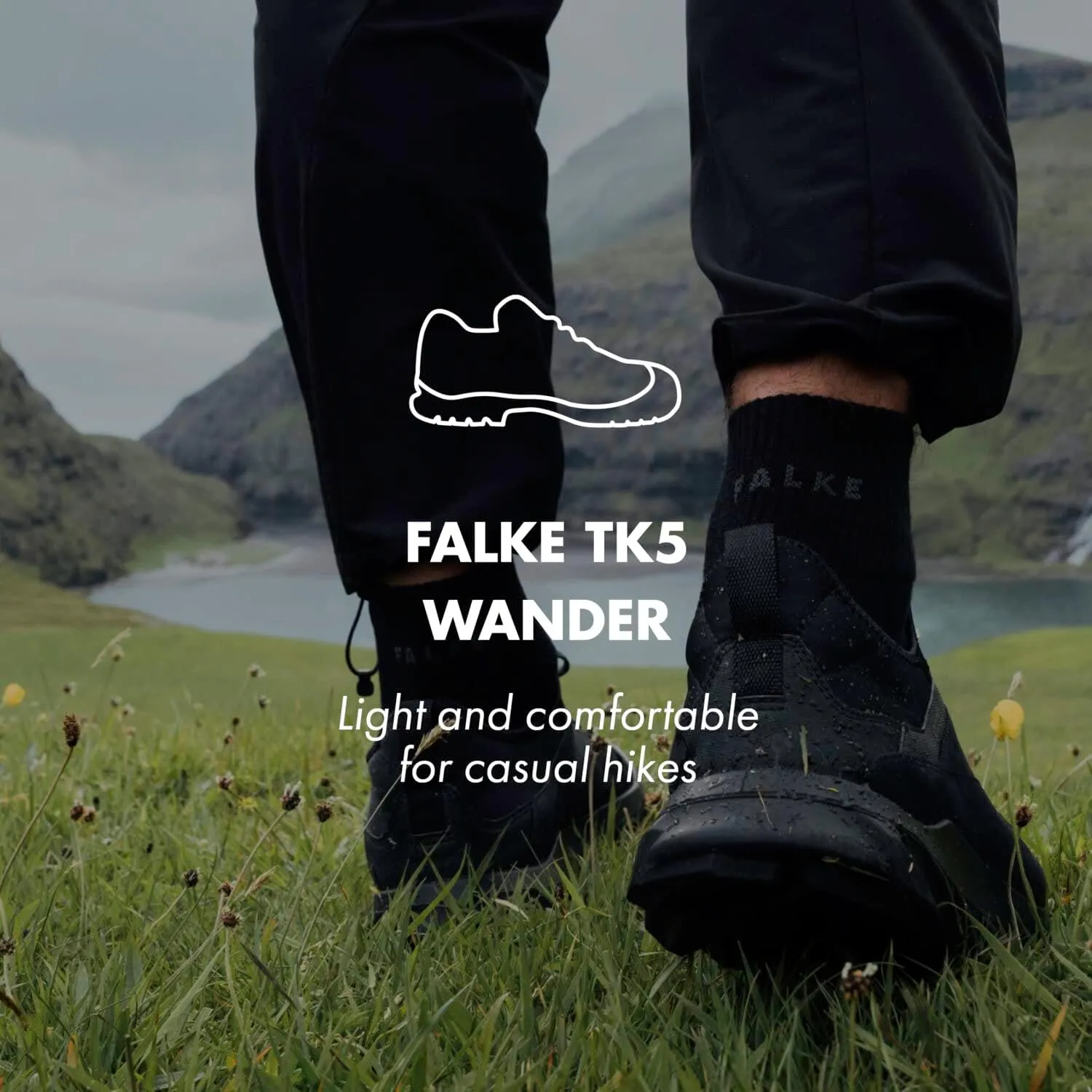FALKE Women's TK5 Wander Hiking Socks, 1 Pair