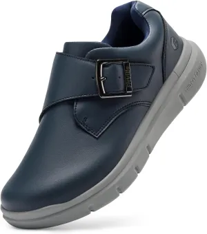 FitVille Extra Wide Diabetic Shoes for Men Swollen Feet Comfortable Casual Derby Dress Shoes for Men Wide Feet