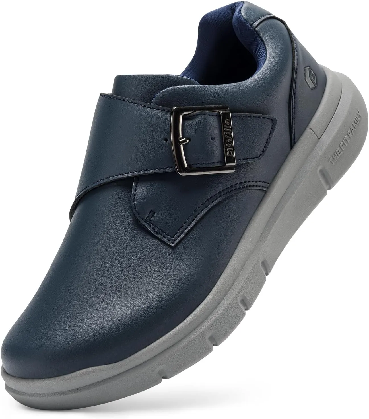 FitVille Extra Wide Diabetic Shoes for Men Swollen Feet Comfortable Casual Derby Dress Shoes for Men Wide Feet