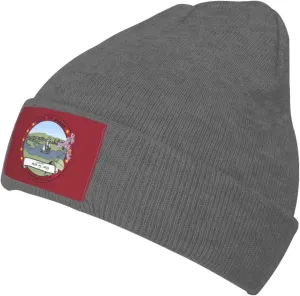 Flag of Derby Ct Knit Beanie Hat Winter Hats for Women Men Soft Warm Beanie Hat