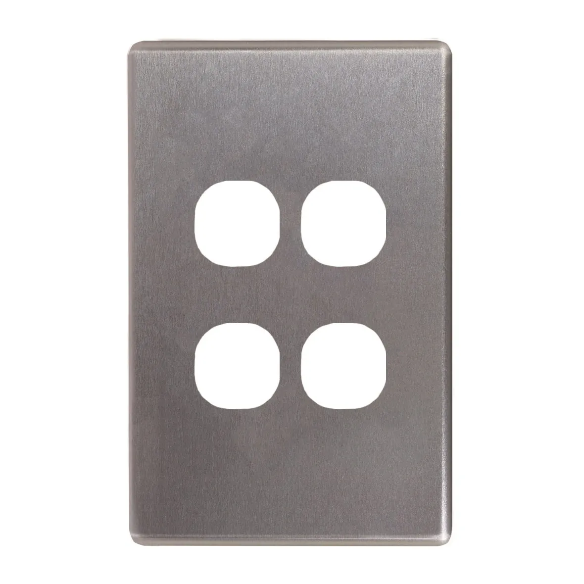 Flat Cat Switch Plate Vertical (4 Gang)