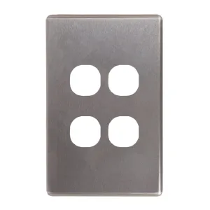 Flat Cat Switch Plate Vertical (4 Gang)