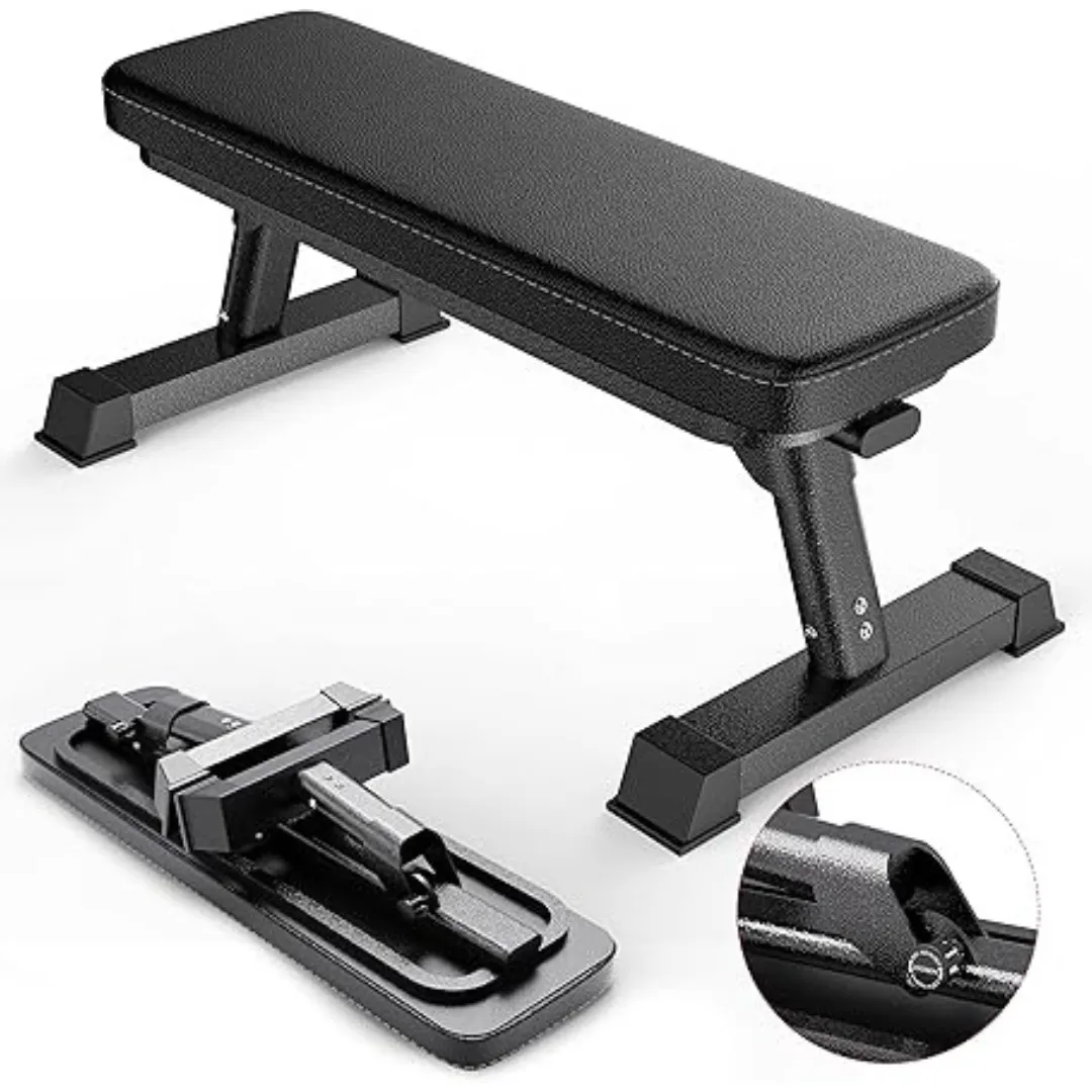 Flat Foldable Weight Bench Workout For Your Home Gym