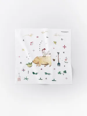 Flat handkerchief M (Pig)