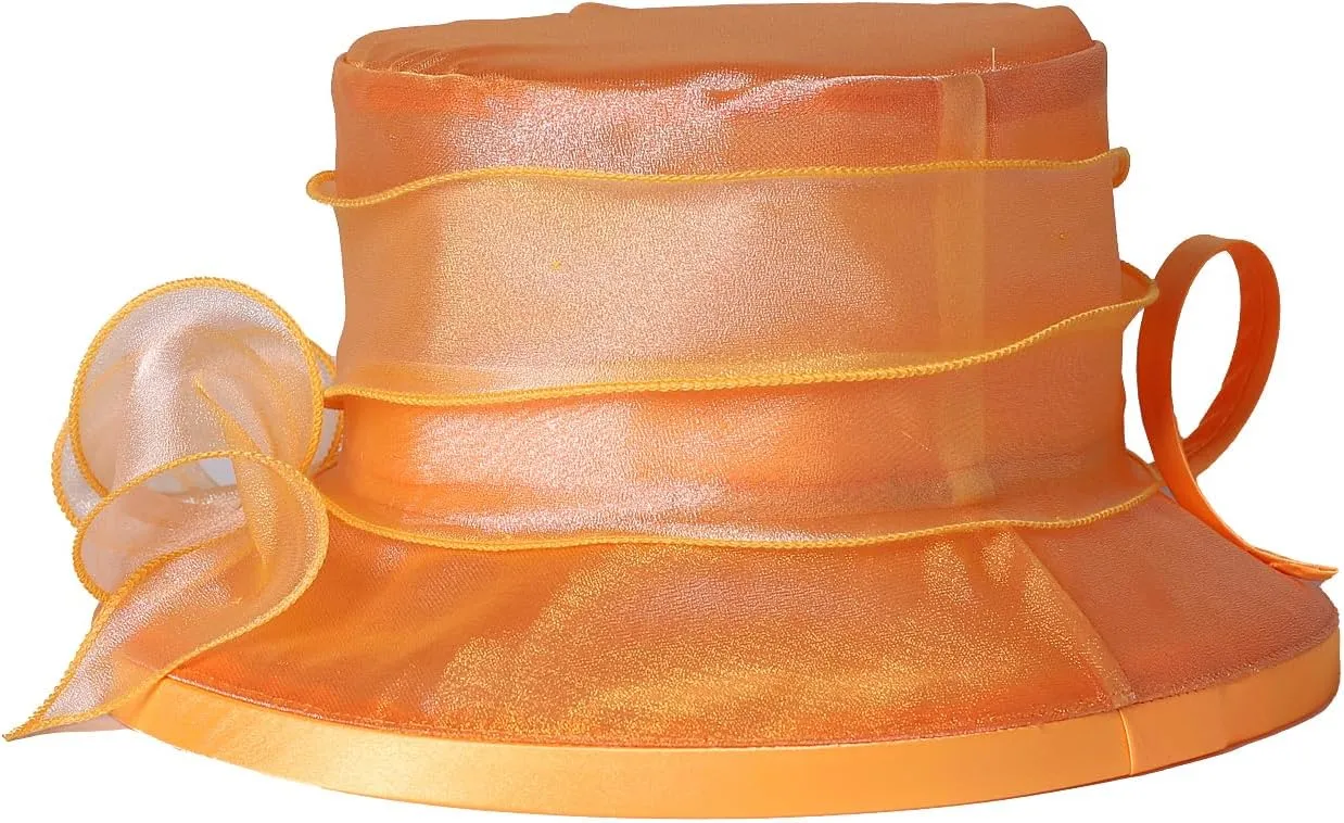 Flat Top Sun Visor Hats for Women Floral Bride Wedding Fascinator Hat Bucket Hat Cocktail Party Derby Cap