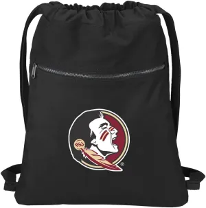 Florida State University Drawstring Backpack RICH CANVAS FSU Cinch Bag
