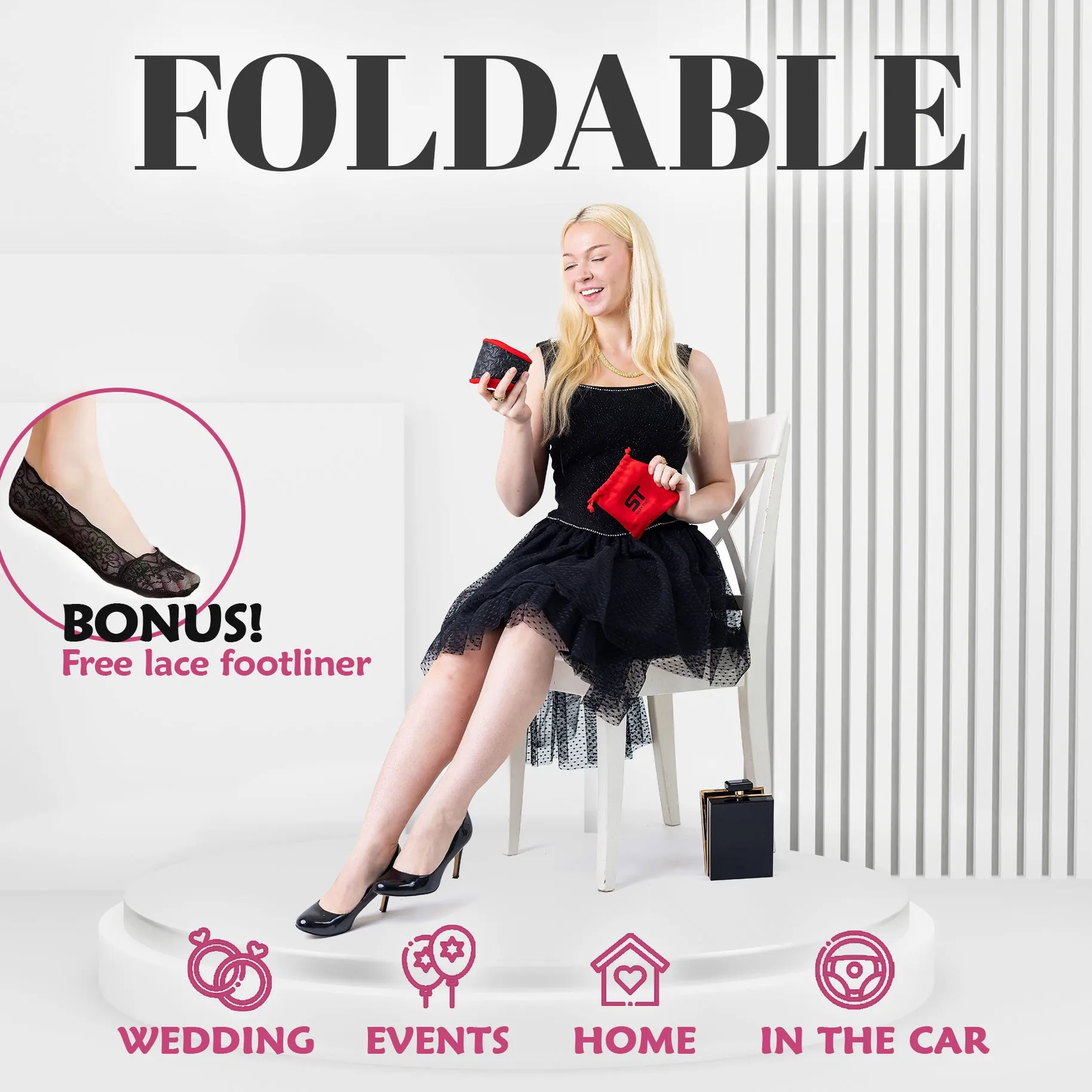 Foldable Flat Slipper Shoe