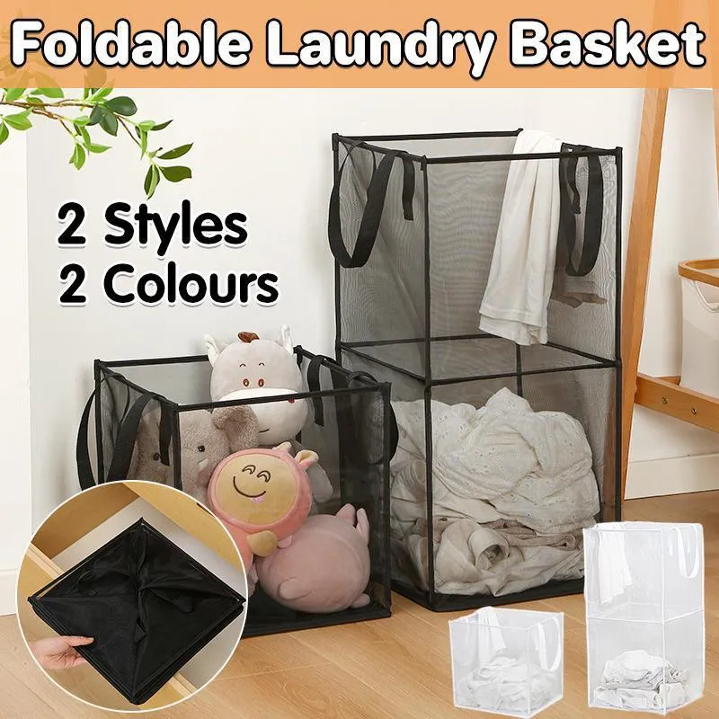 Foldable Laundry Washing Clothes Storage Bag Hamper Basket Bin Organiser
