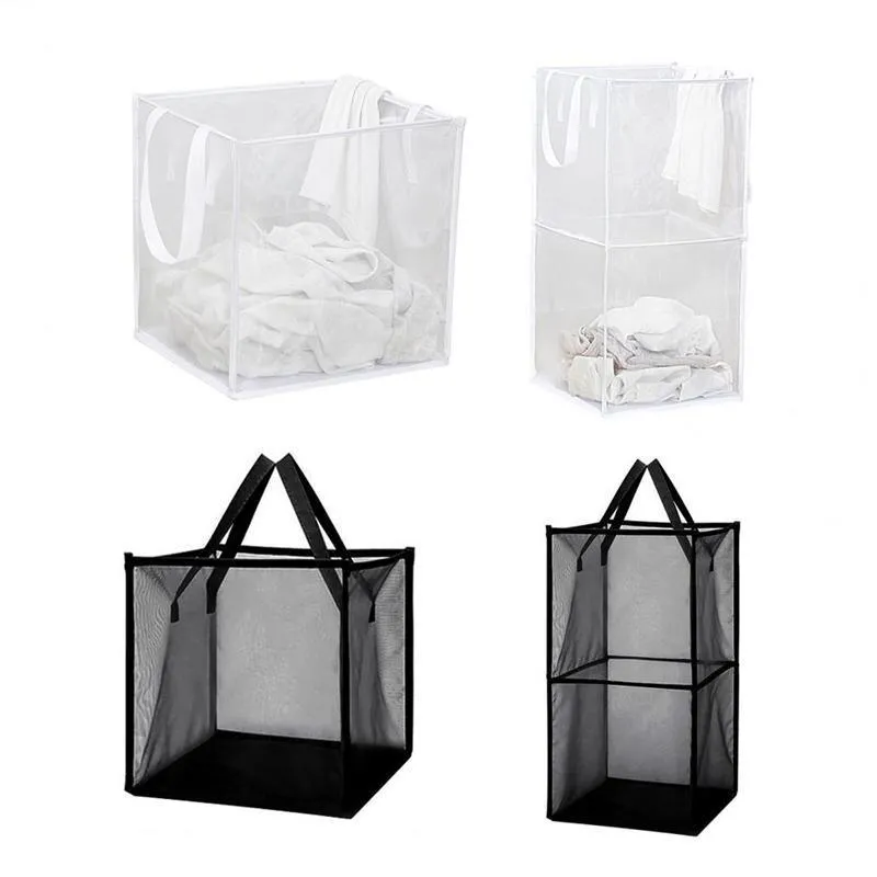 Foldable Laundry Washing Clothes Storage Bag Hamper Basket Bin Organiser