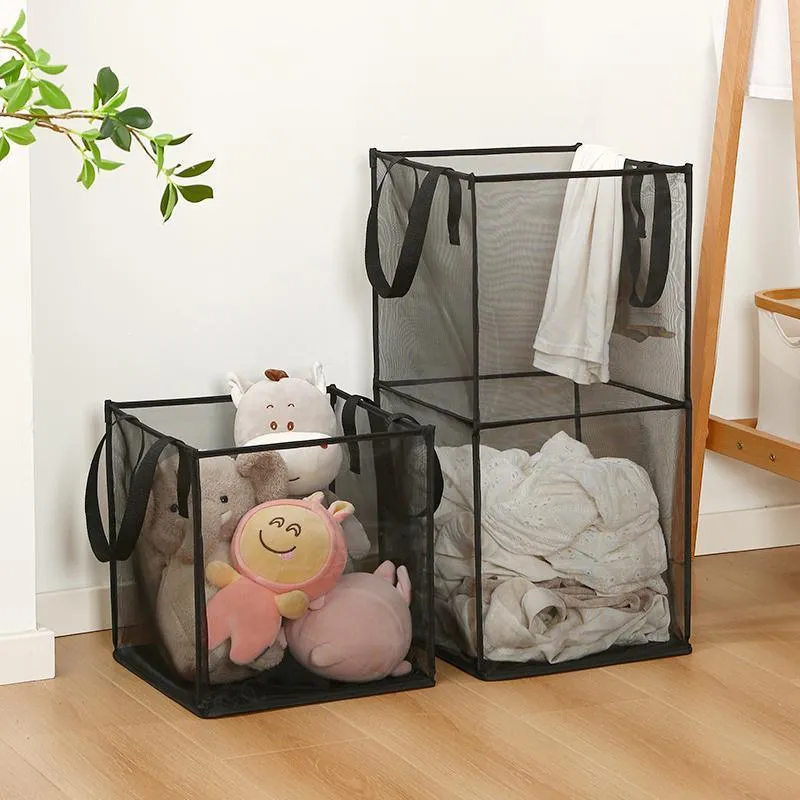 Foldable Laundry Washing Clothes Storage Bag Hamper Basket Bin Organiser