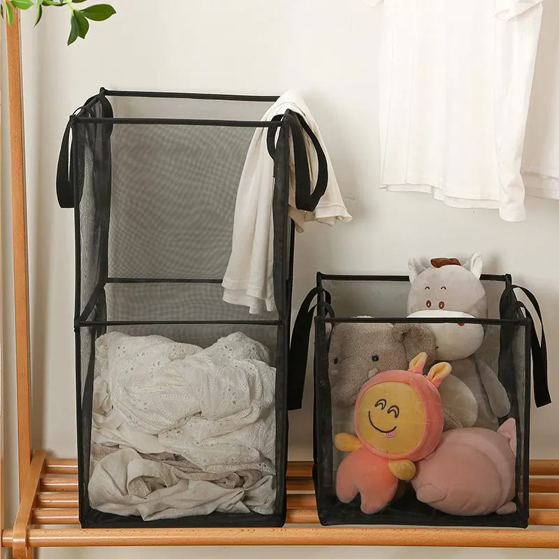 Foldable Laundry Washing Clothes Storage Bag Hamper Basket Bin Organiser