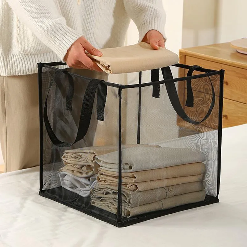 Foldable Laundry Washing Clothes Storage Bag Hamper Basket Bin Organiser